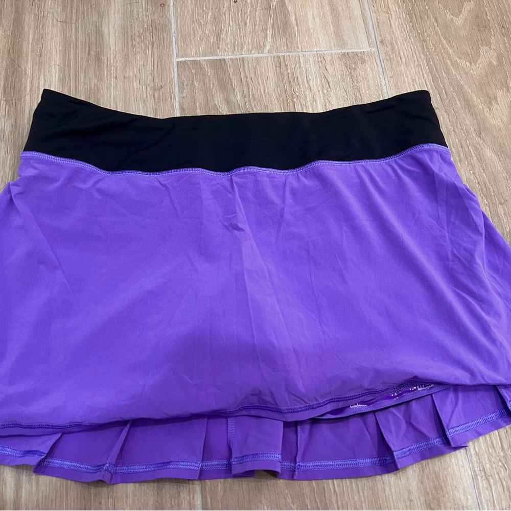 Lululemon Run: Pace Setter Skirt (Regular) Power Purple/ Black
